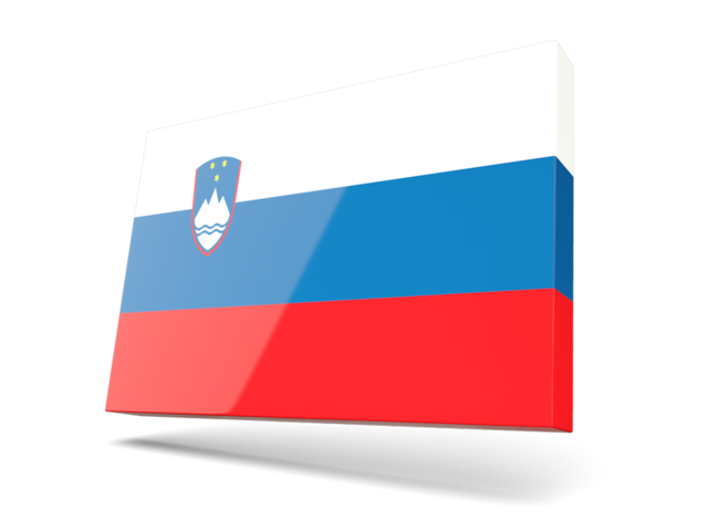 Thin rectangular icon. Download flag icon of Slovenia at PNG format