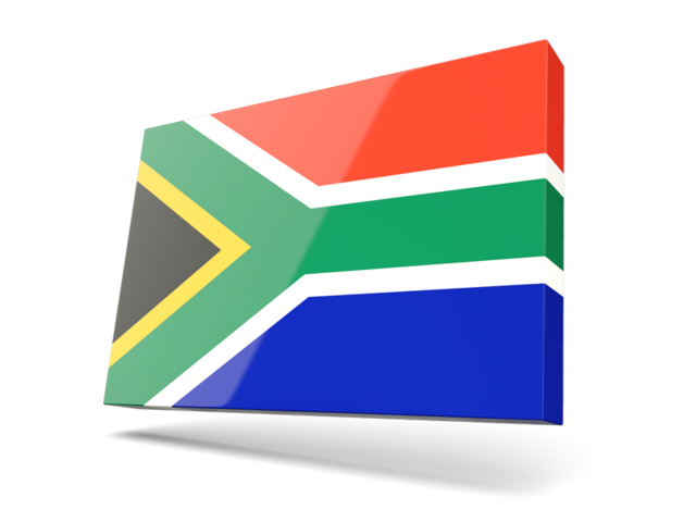 Thin rectangular icon. Download flag icon of South Africa at PNG format