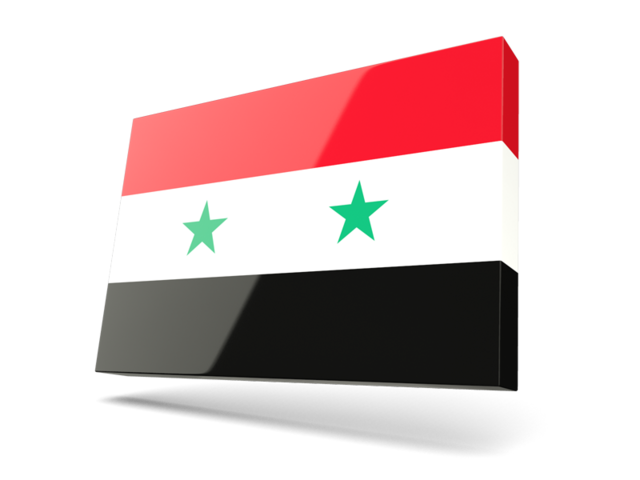 Thin rectangular icon. Download flag icon of Syria at PNG format