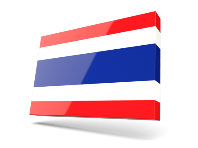 Тонкая прямоугольная иконка. Скачать флаг. Таиланд