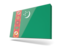 Turkmenistan. Thin rectangular icon. Download icon.