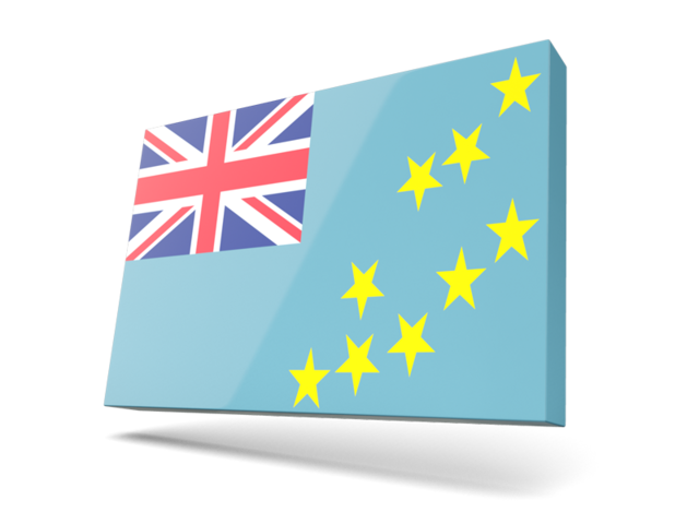 Thin rectangular icon. Download flag icon of Tuvalu at PNG format