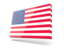 United States of America. Thin rectangular icon. Download icon.