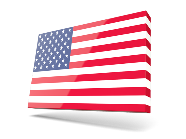 Thin rectangular icon. Download flag icon of United States of America at PNG format