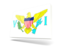 Virgin Islands of the United States. Thin rectangular icon. Download icon.