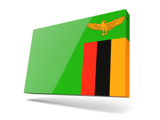 Thin rectangular icon. Download flag icon of Zambia at PNG format