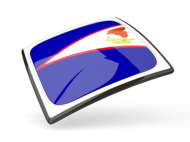 Thin square icon. Download flag icon of American Samoa at PNG format