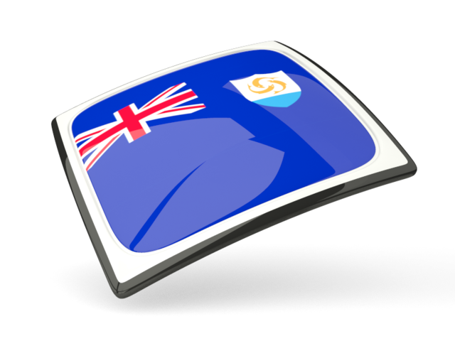 Thin square icon. Download flag icon of Anguilla at PNG format