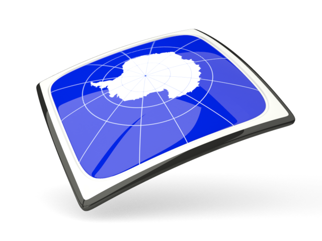 Thin square icon. Download flag icon of Antarctica at PNG format