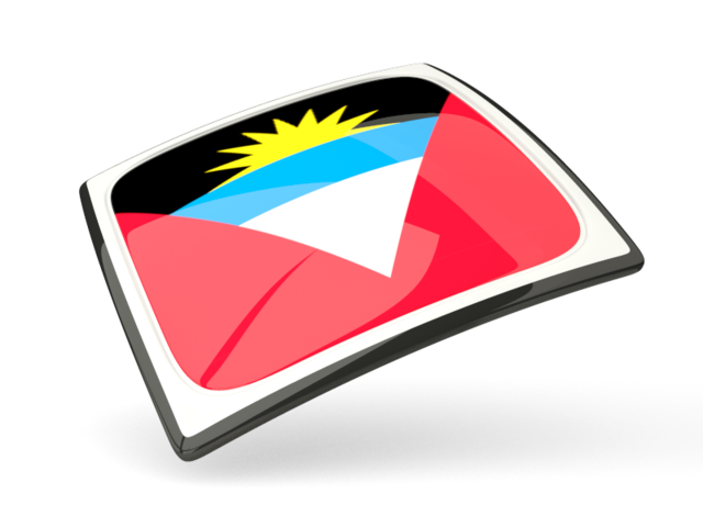 Thin square icon. Download flag icon of Antigua and Barbuda at PNG format