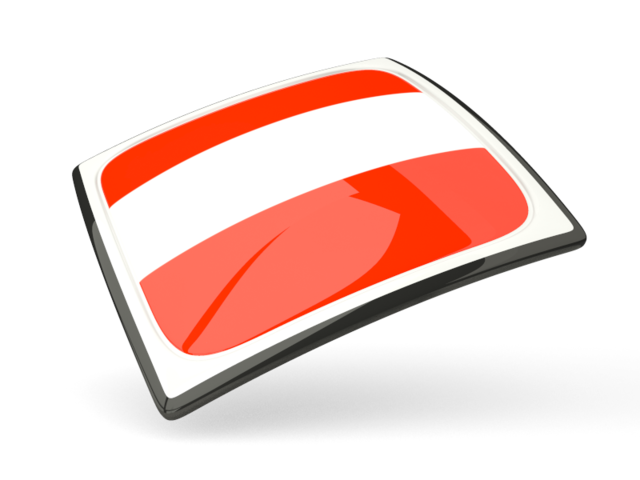 Thin square icon. Download flag icon of Austria at PNG format