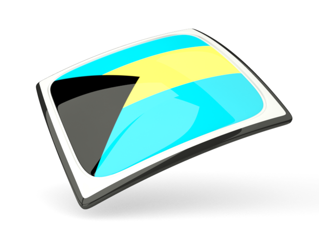 Thin square icon. Download flag icon of Bahamas at PNG format