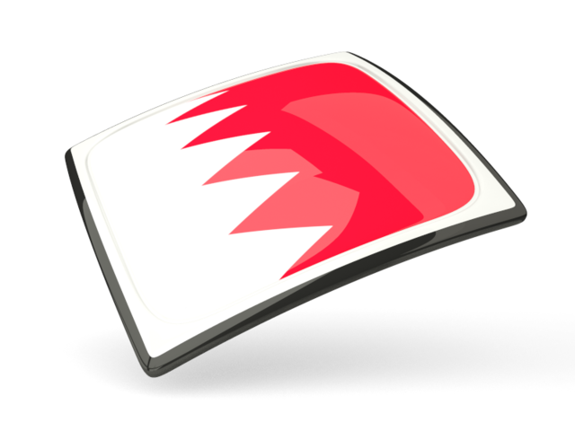 Thin square icon. Download flag icon of Bahrain at PNG format