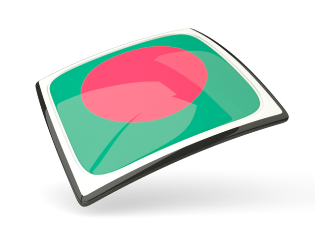 Thin square icon. Download flag icon of Bangladesh at PNG format