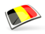 Belgium. Thin square icon. Download icon.