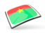 Burkina Faso. Thin square icon. Download icon.