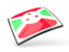 Burundi. Thin square icon. Download icon.