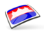 Cambodia. Thin square icon. Download icon.