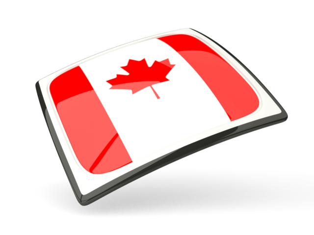 Thin square icon. Download flag icon of Canada at PNG format