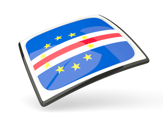 Thin square icon. Download flag icon of Cape Verde at PNG format