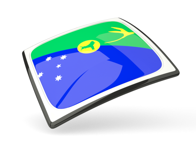 Thin square icon. Download flag icon of Christmas Island at PNG format