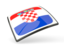 Croatia. Thin square icon. Download icon.