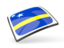 Curacao. Thin square icon. Download icon.