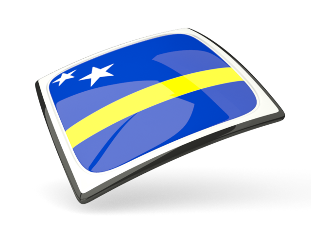 Thin square icon. Download flag icon of Curacao at PNG format