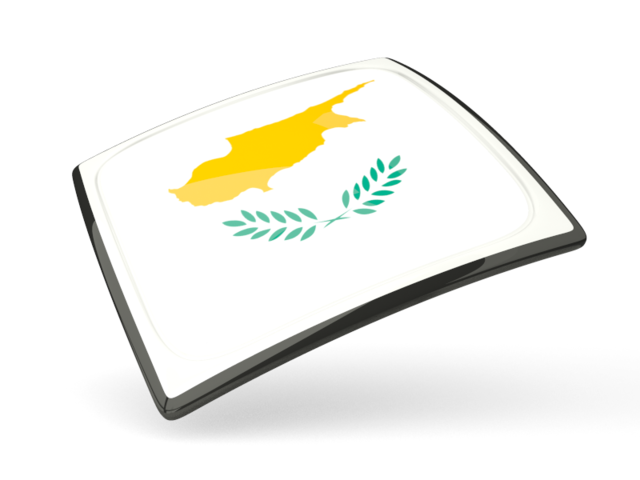 Тонкая квадратная иконка. Скачать флаг. Кипр