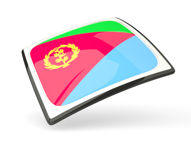 Тонкая квадратная иконка. Скачать флаг. Эритрея
