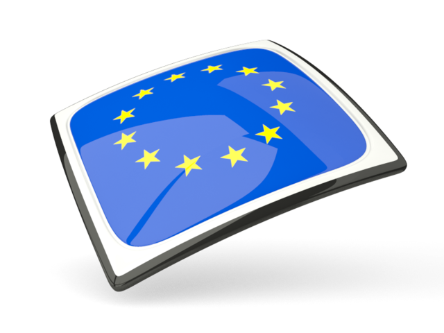 Thin square icon. Download flag icon of European Union at PNG format