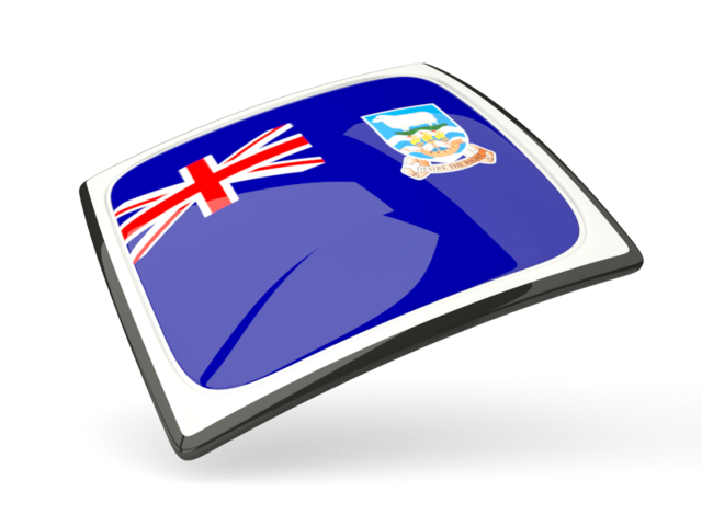 Thin square icon. Download flag icon of Falkland Islands at PNG format