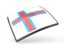 Faroe Islands. Thin square icon. Download icon.