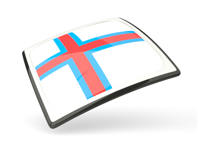 Thin square icon. Download flag icon of Faroe Islands at PNG format