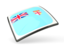 Fiji. Thin square icon. Download icon.