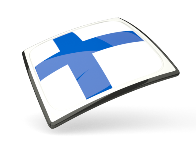 Thin square icon. Download flag icon of Finland at PNG format