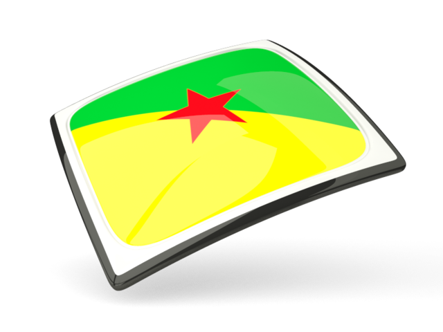 Thin square icon. Download flag icon of French Guiana at PNG format