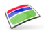 Gambia. Thin square icon. Download icon.
