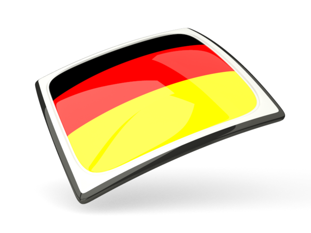 Thin square icon. Download flag icon of Germany at PNG format