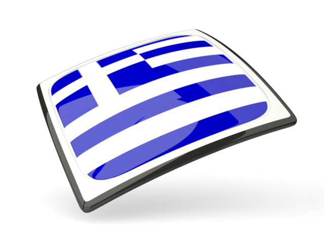 Thin square icon. Download flag icon of Greece at PNG format