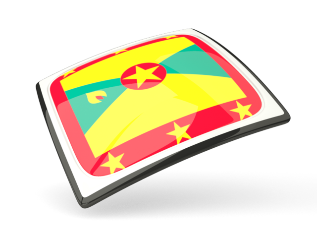 Thin square icon. Download flag icon of Grenada at PNG format