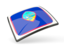 Guam. Thin square icon. Download icon.