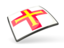 Guernsey. Thin square icon. Download icon.