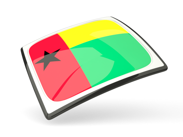 Thin square icon. Download flag icon of Guinea-Bissau at PNG format