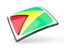 Guyana. Thin square icon. Download icon.