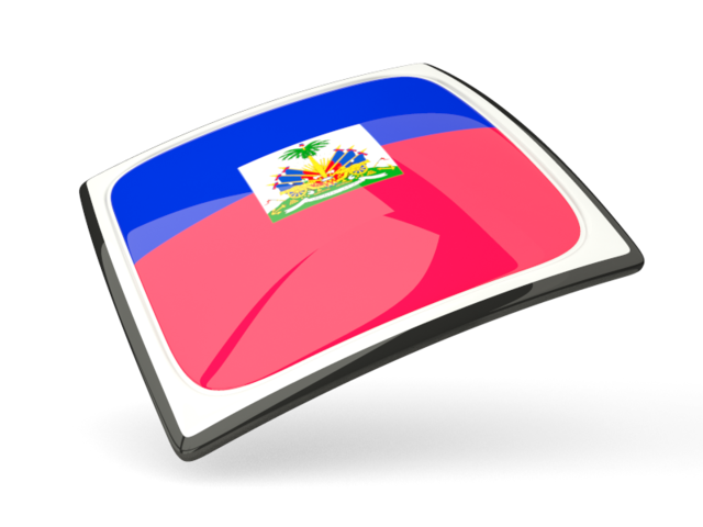 Thin square icon. Download flag icon of Haiti at PNG format