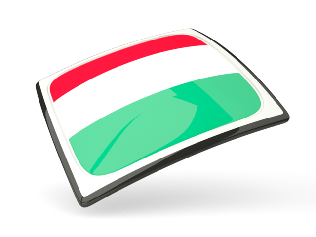 Thin square icon. Download flag icon of Hungary at PNG format