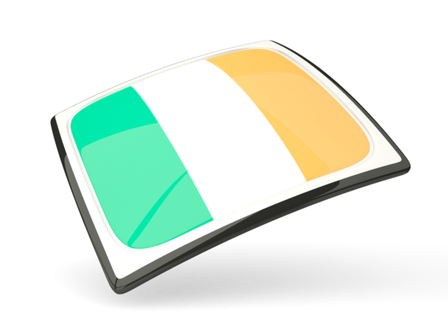 Thin square icon. Download flag icon of Ireland at PNG format