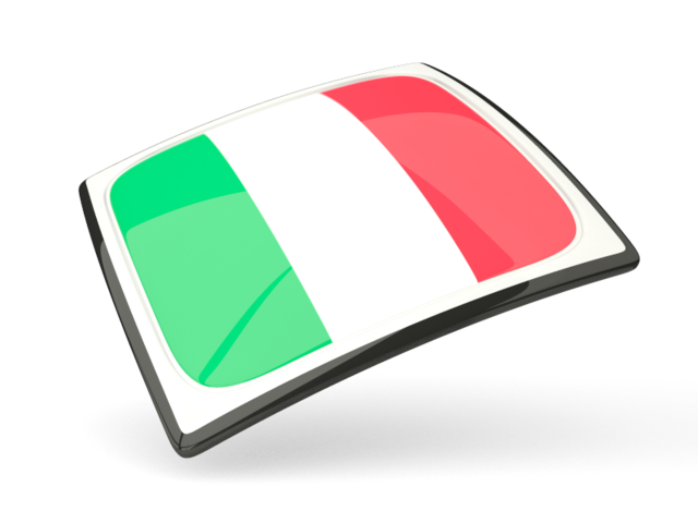 Thin square icon. Download flag icon of Italy at PNG format