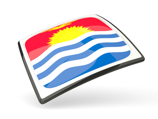 Thin square icon. Download flag icon of Kiribati at PNG format